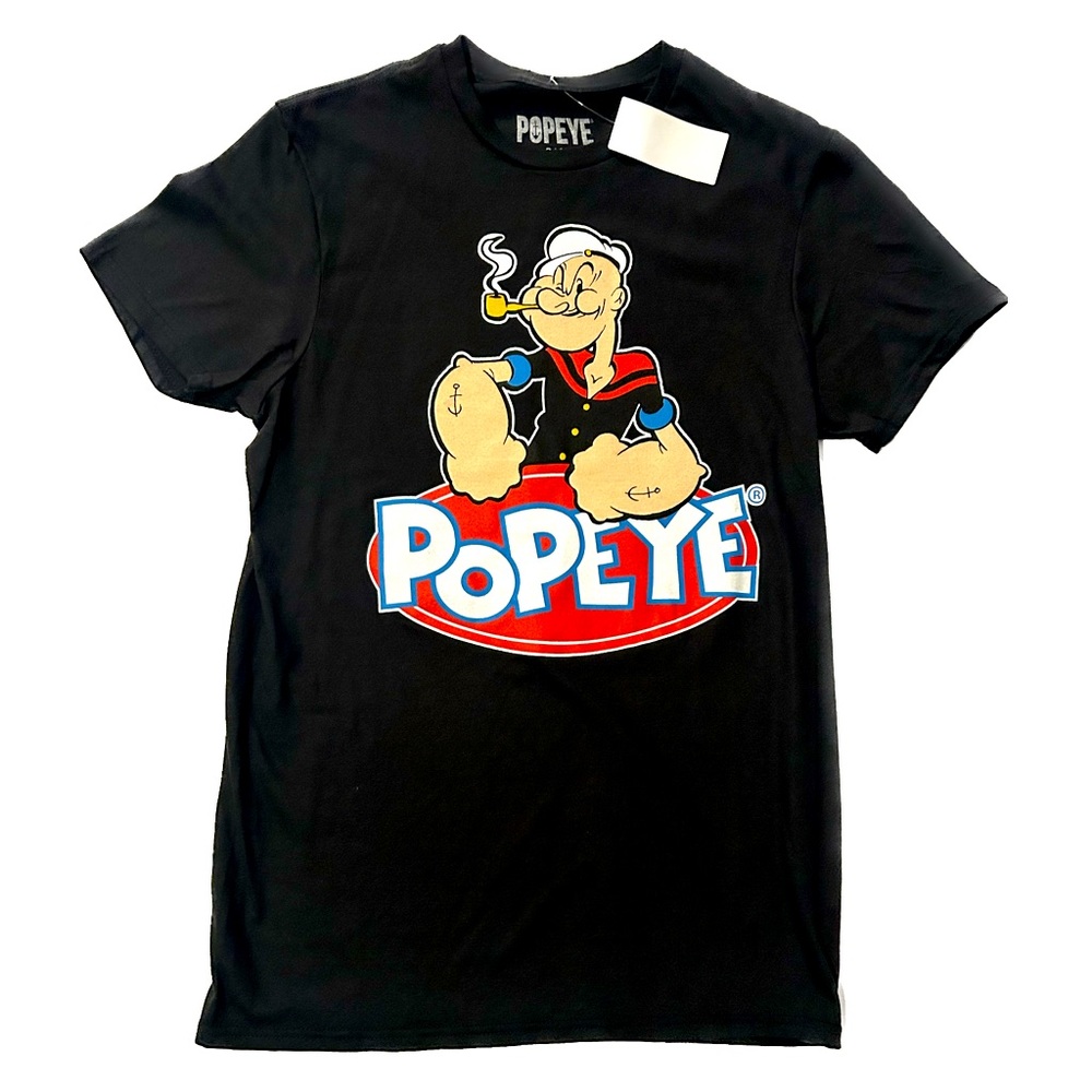 Popeye Short Sleeve Graphic T-Shirt Men’s Small - Black